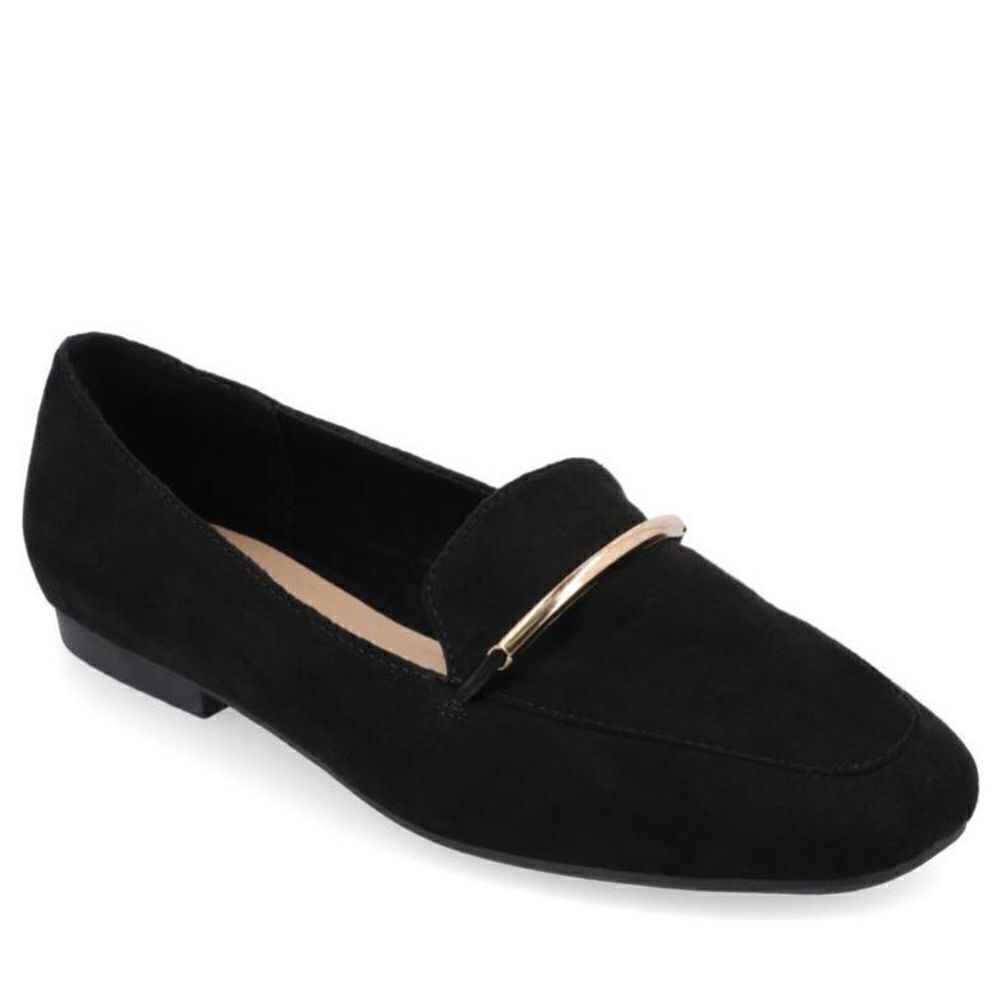 Journee Collection Loafer Womens Size 10 Black Slip On Casual Shoes